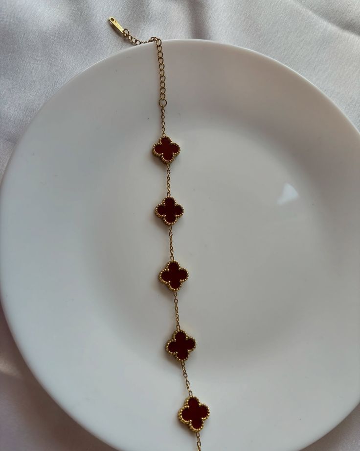 Lucky clover bracelet reversible daily wear