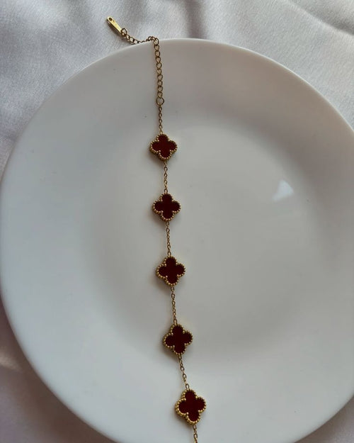 Lucky clover bracelet reversible daily wear