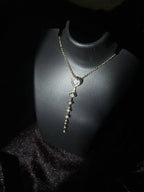Heart Lariat Diamond  Necklace