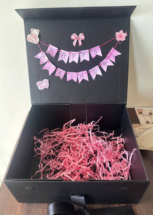 Luxury black gift box for jewellery premium packaging