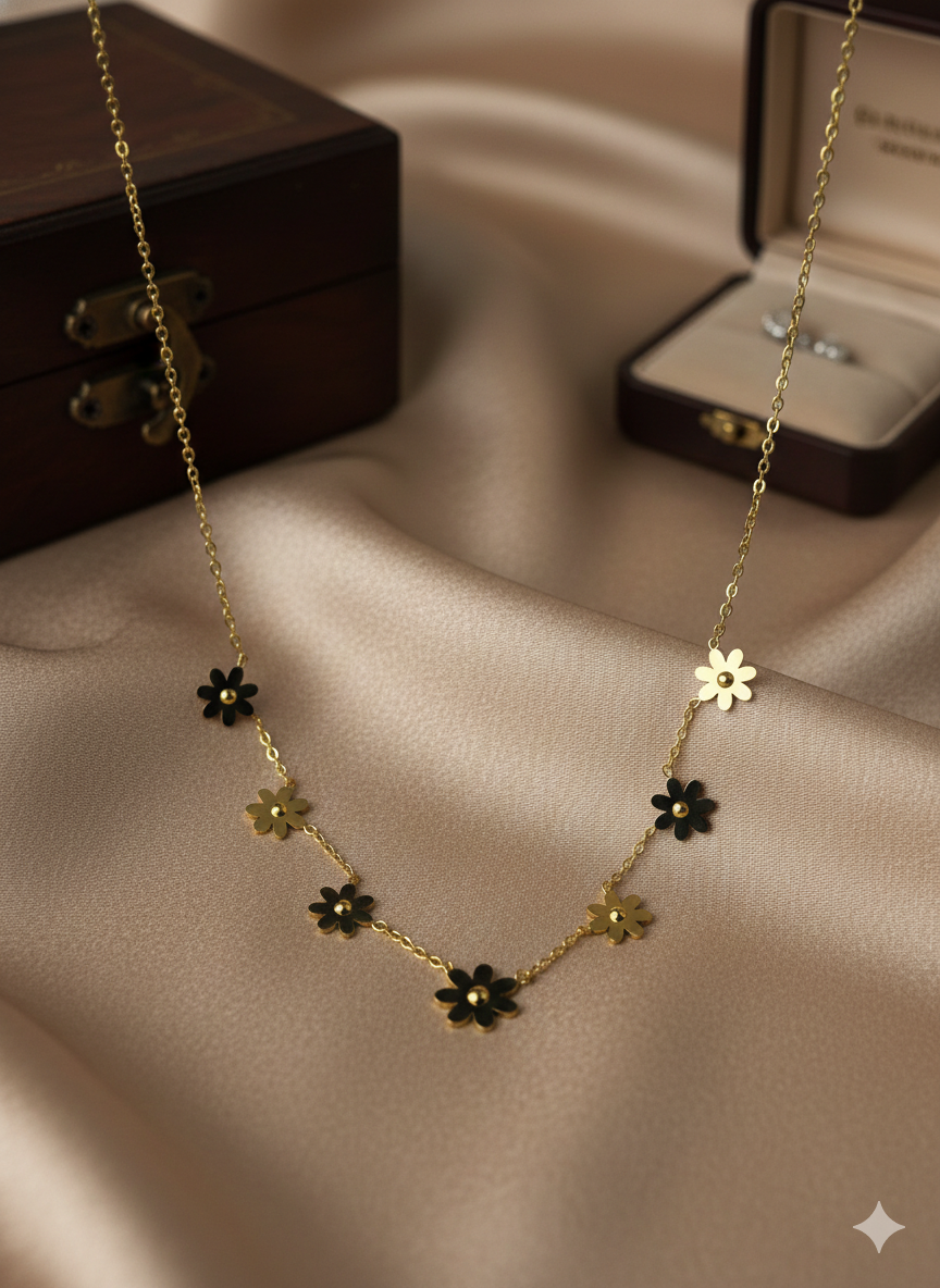 Flowers Pendant Necklace