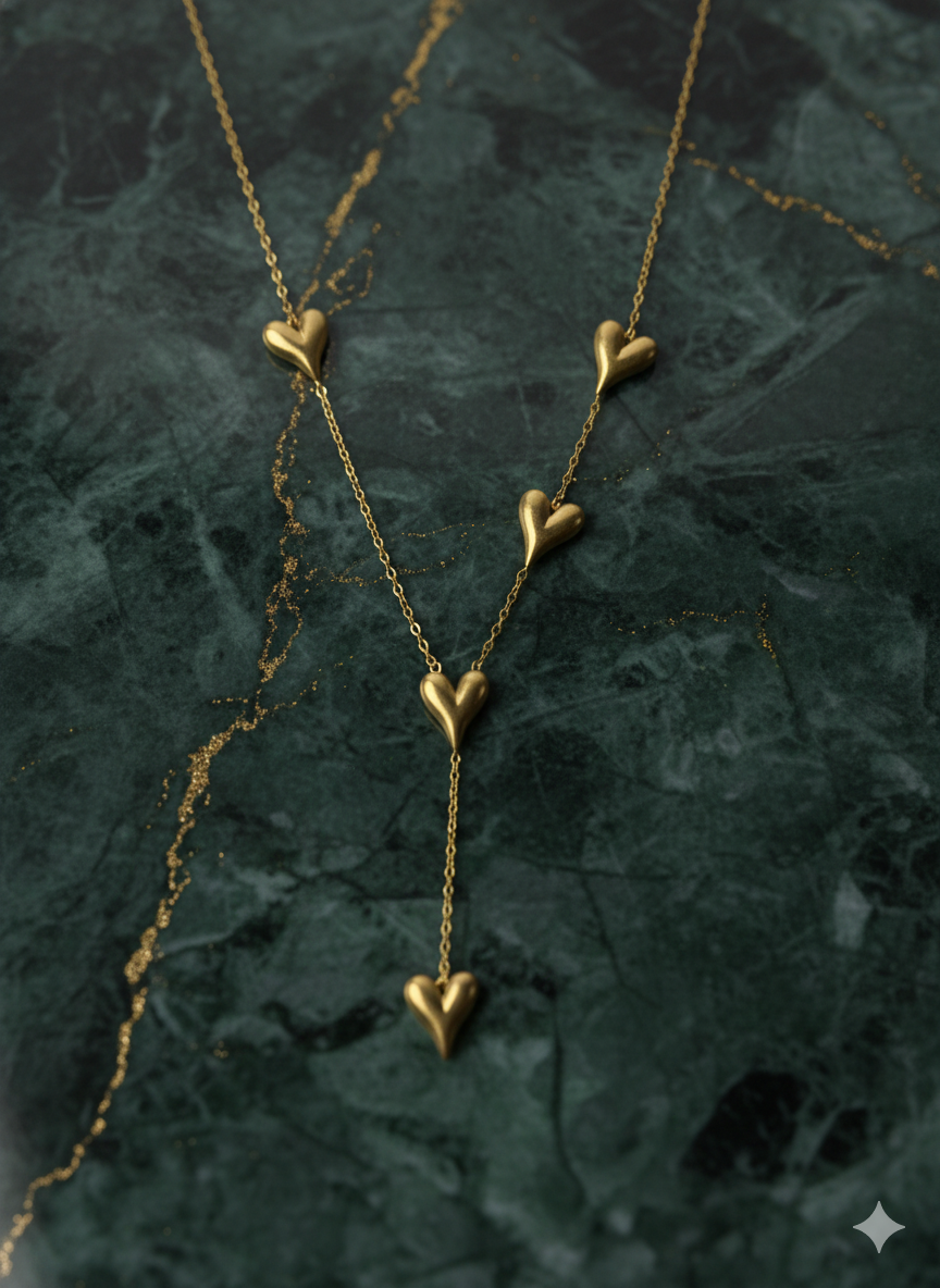 Hearts Pendant Necklace
