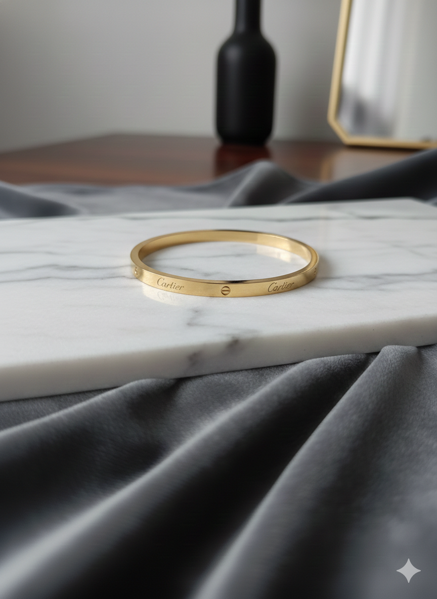 Branded Band Bracelet (Cartier )