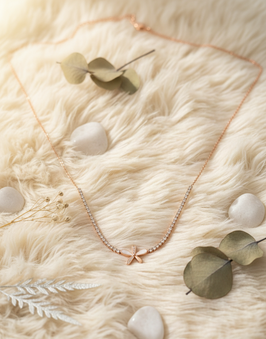 Crystal Flower Necklace