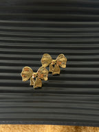 Gold Bow Earrings - ZOMARA