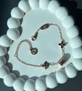 LV inspired band bracelet gold finish luxury