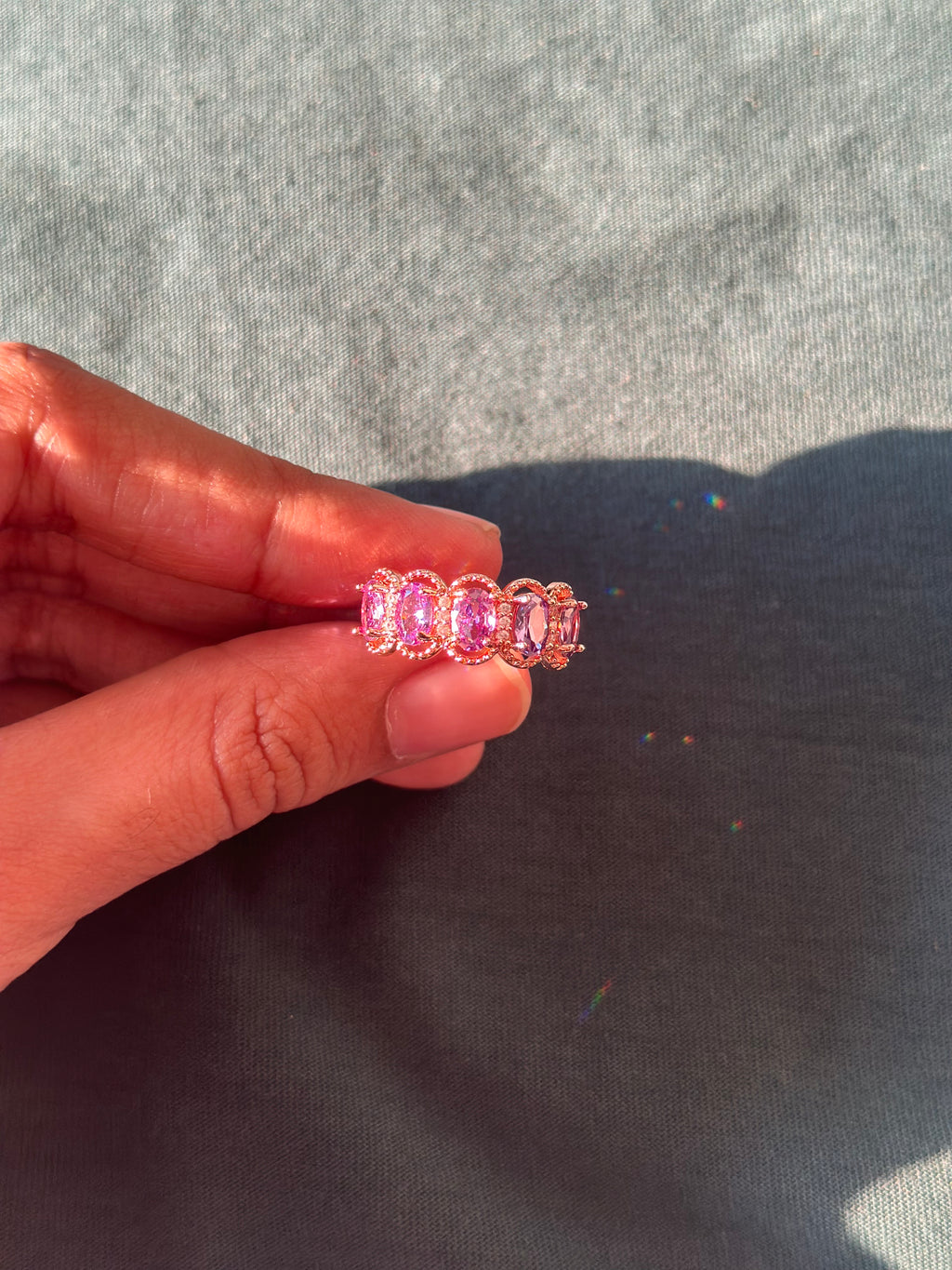 White diamond ring for women party wear