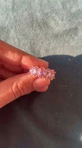 Purple diamond style ring premium finish
