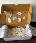 Premium white gift box for jewellery with gold accents