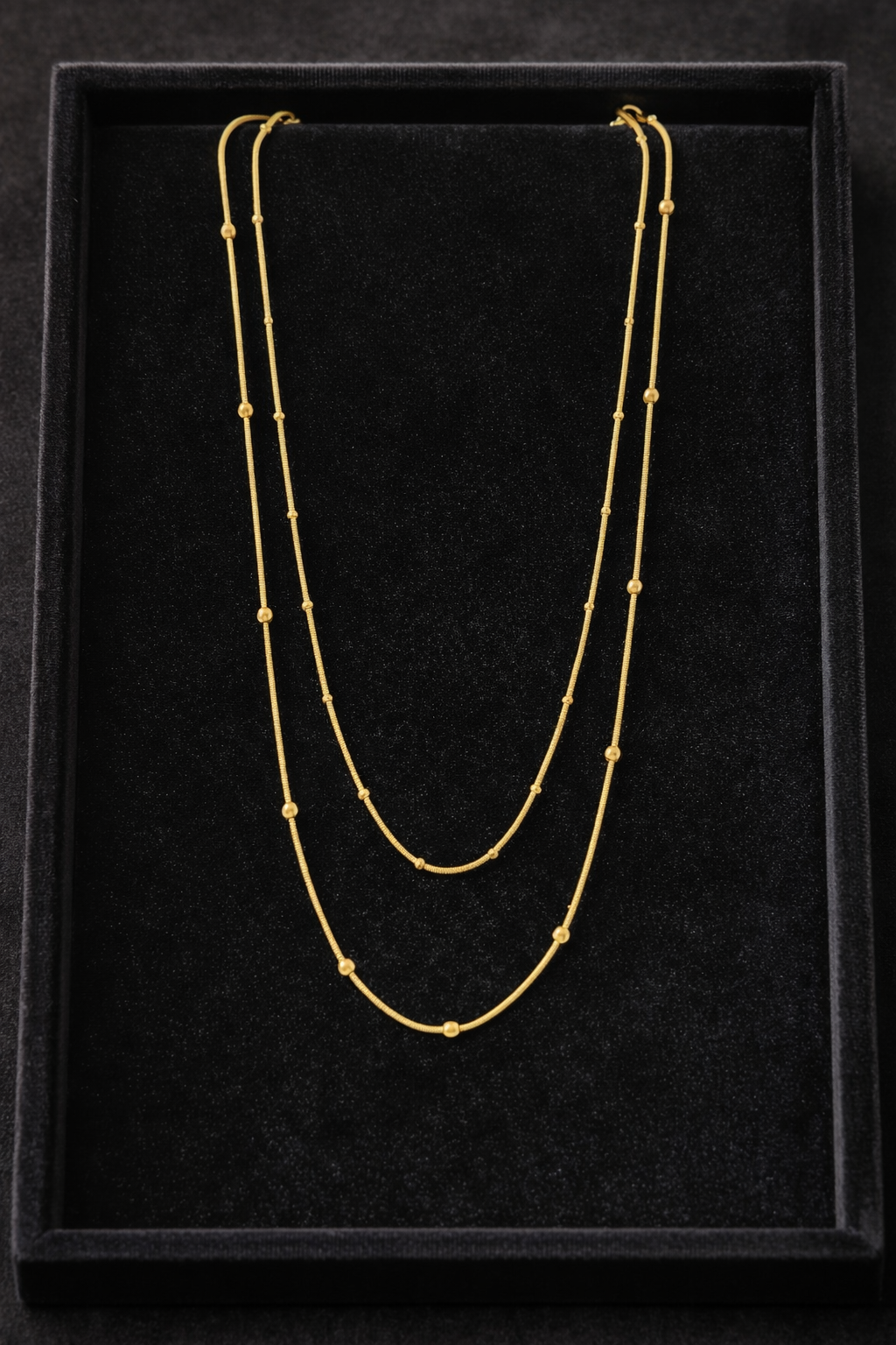 Double Layer Bead Necklace