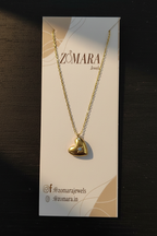 Gold Heart Pendant Necklace