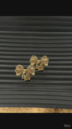 Gold Bow Earrings