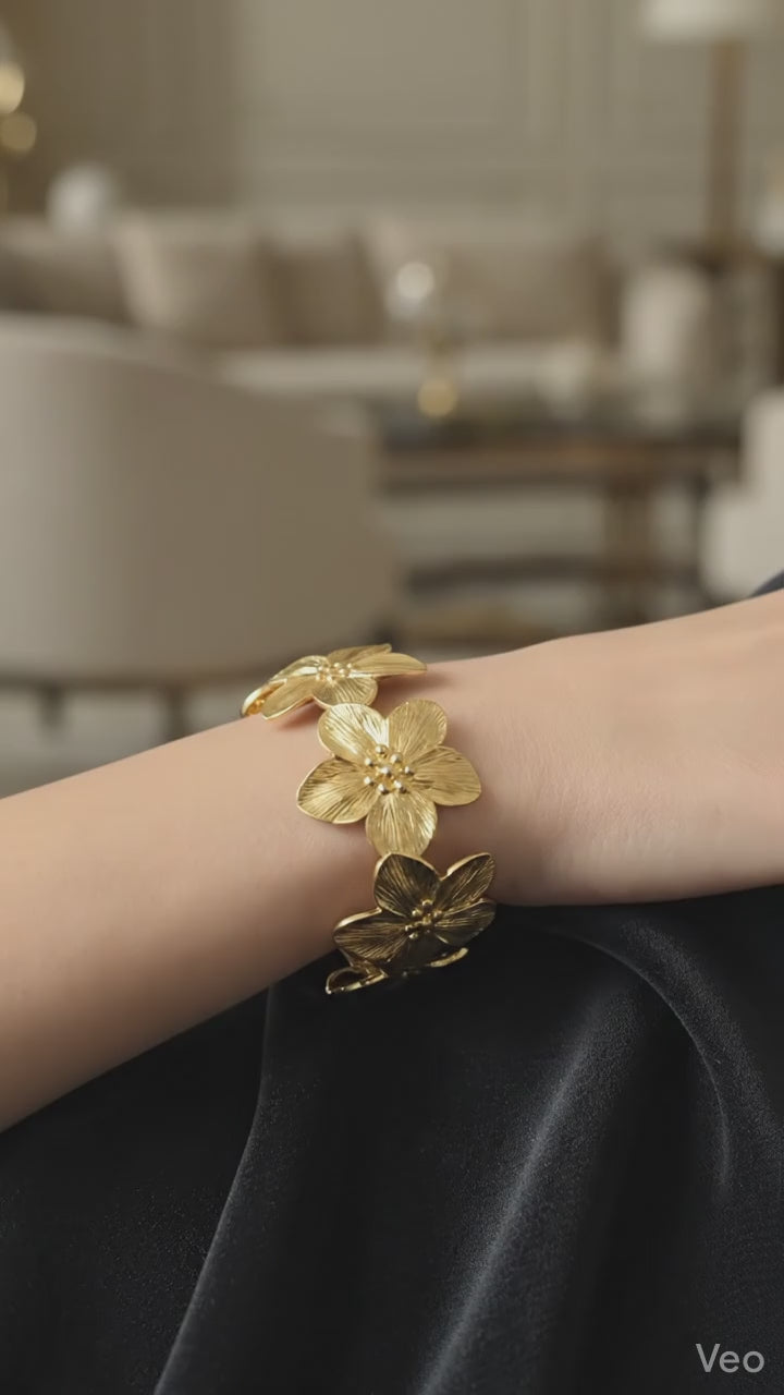Classic Everyday Bracelet – ₹299 featuring a beautiful floral design on a woman's wrist.