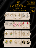 Mystery Earring Box – 12 Pairs Surprise Stud Earrings Gift Set for Women & Girls