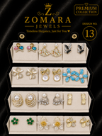 12-Pair Elegant Statement Earring Set for Women