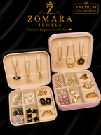 Mini Jewellery Travel Case – 10 Pc Jewelry Set | Rakhi Gift for Sister