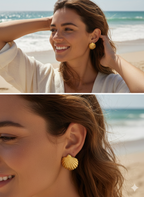 Shell Gold Earring - ZOMARA