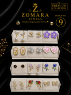 12-Pair Elegant Statement Earring Set for Women