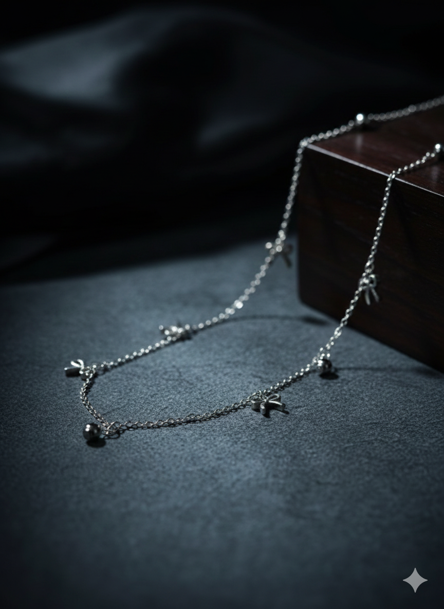 Bow Charm Pendant Necklace - ZOMARA