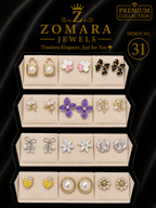 12-Pair Elegant Statement Earring Set for Women